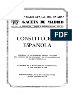 Constitución Española de 1978 con indices