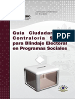 Guía Ciudadana de Contraloría Social para Blindaje Electoral en Programas Sociales