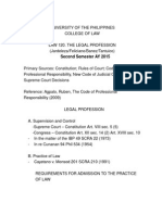 2014-2015 Legal Profession, Consolidated Syllabus