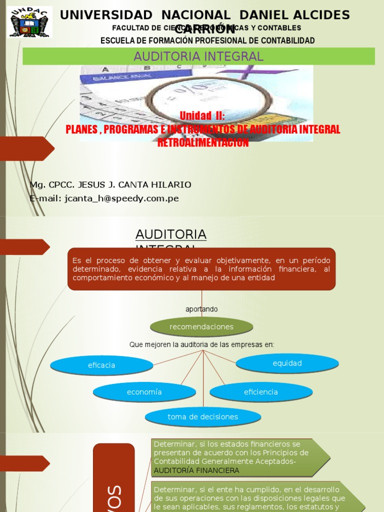 Planificación de Auditoría Integral | PDF | Auditoría financiera ...