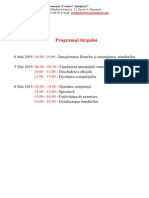 Programul Targului 2015