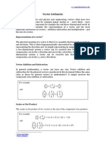 Vector Arithmetic From WWW - Appliedmathematics.info