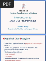 Introduction To: JAVA GUI Programming