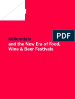 Millennials and Food, Wine & Beer Festivals (Eventbrite March 2015)