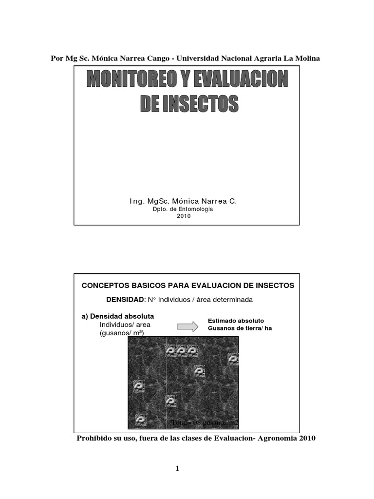 Evaluación de Plagas en Cultivos | PDF | Ciencia de la agricultura ...