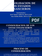 Consolidacion de Los Estados Financieros