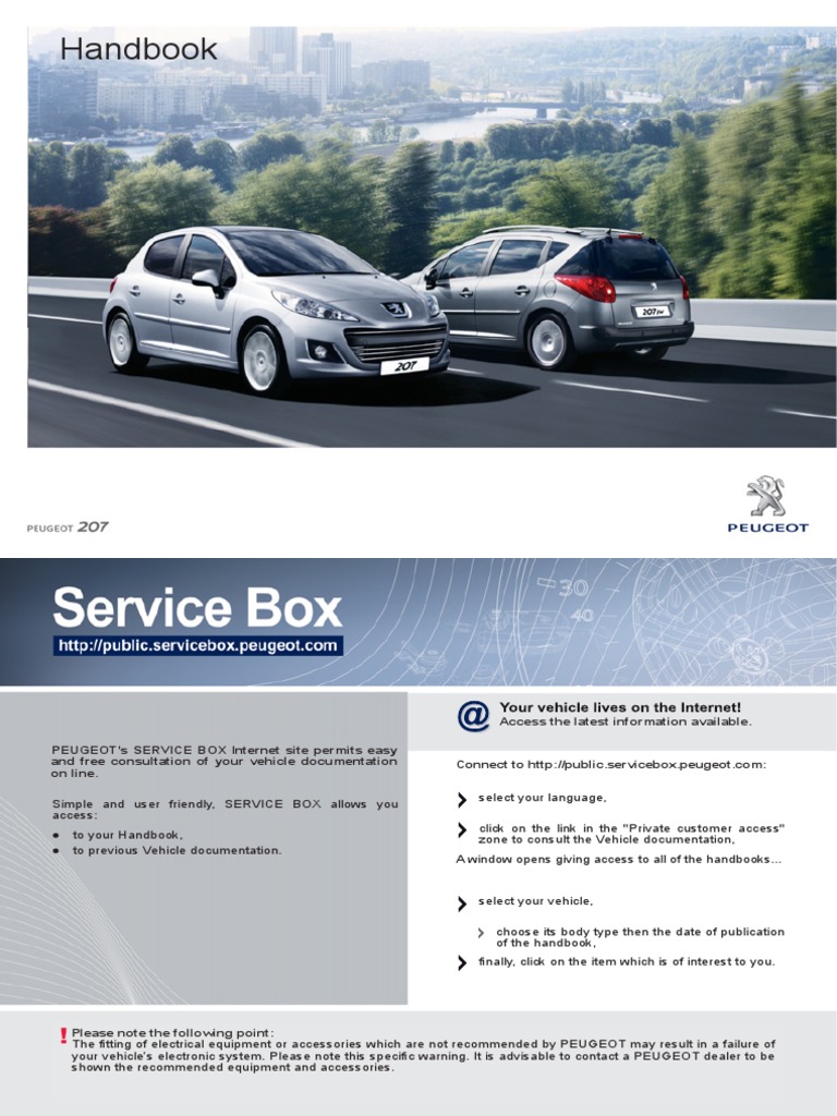 Handbook User Guide Peugeot 207 | Automatic Transmission | Transmission  (Mechanics)