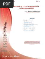 Resumen de La Ley de Ingresos de La Federación 2015