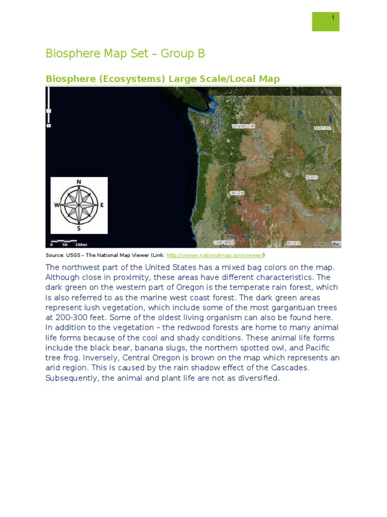 Biosphere Map Set - Group B | PDF | Forests | Vegetation