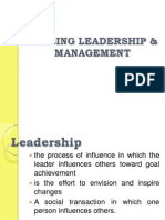 Nursing Leadership and Management