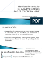 Planificación Curricular 2015 para UNC