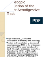 Endoscopic Evaluation of The Upper Aerodigestive Tract
