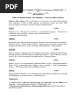 Microprocessor and Assembly Language Progamming