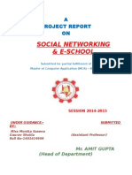Social Networking & E-School: A Project Report ON