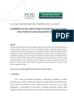 Interpretação de Tabelas Por Alunos Da Eja: Uma Análise Sob A Pespectiva Do Letramento Estatístico