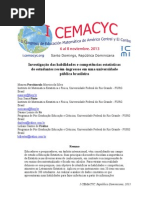 Investigação das habilidades e competências estatísticas