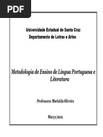 Metodologia de Ensino de Língua Portuguesa e Literatura