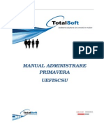 Manual Administrare Primavera UEFISCSU