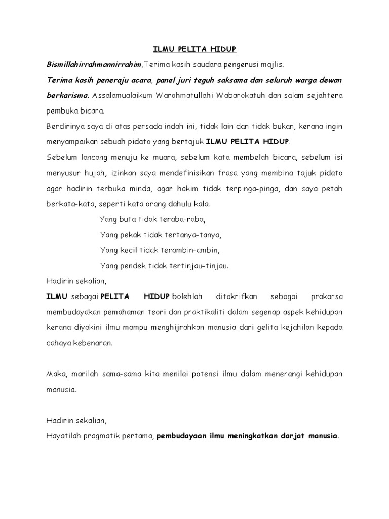 Ilmu Pelita Hidup Pdato Pdf