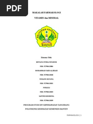 Makalah Vitamin Mineral