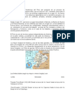 Los Actuales Límites Fronterizos Del Perú Son Producto de Un Proceso de Consolidación de Muchísimos Años