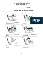 Mid Year Assesment 2015 English Year 2