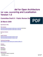 Reference Model For Open Architecture For XML Authoring and Localization
