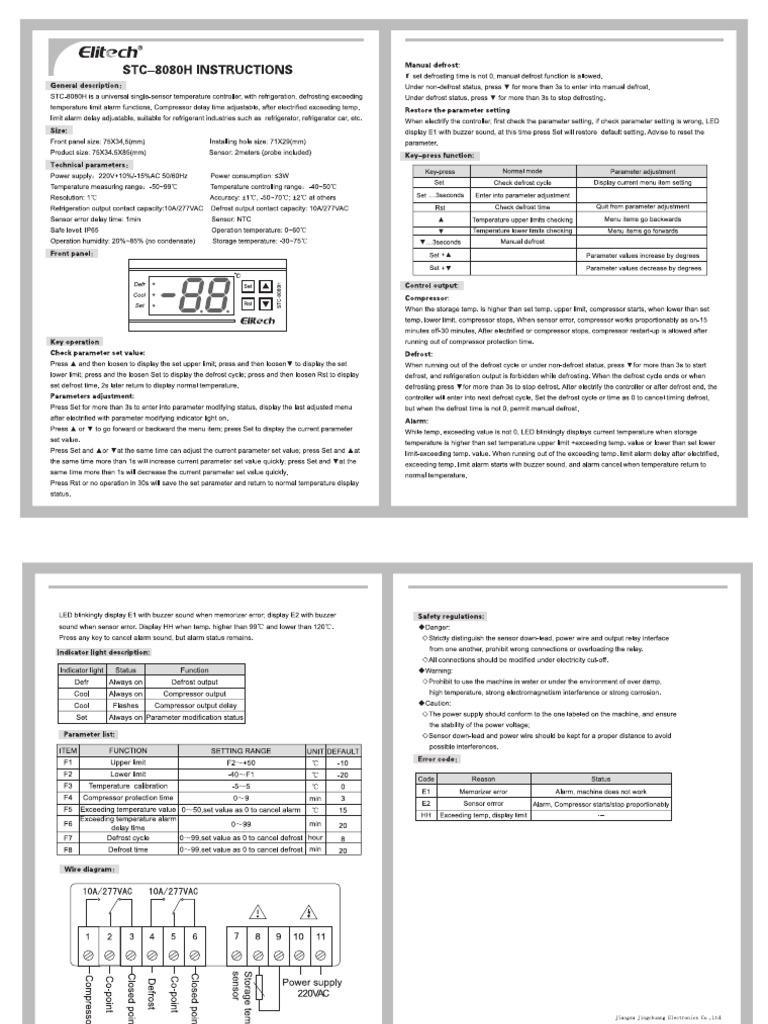 STC-8080H Instruction Manual | PDF