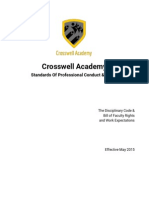 Crosswell Academy: Standards of Professional Conduct & Ethics