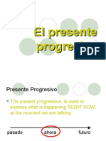 el presente progresivo