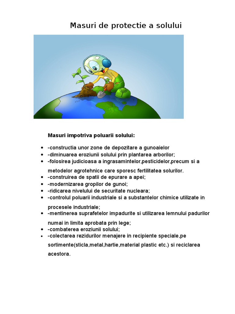 Masuri De Protectie A Solului Docx