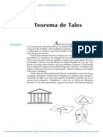 O Teorema de Tales e a origem da geometria