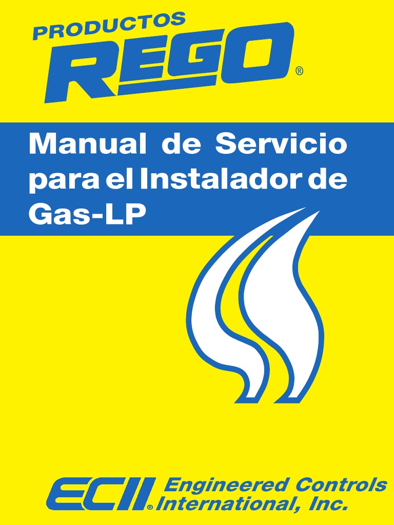 Rego Glp Manual de Servicio Estufa de cocina Gases