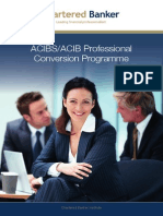 ACIBS/ACIB Professional Conversion Programme: Chartered Banker Institute
