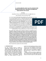 CONVENTIONAL AND RAPID FLASH CALCULATIONS FOR THE SOAVE-REDLICH-KWONG AND PENG-ROBINSON EQUATIONS OF STATE