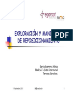 Exploracion y Maniobras de Reposicionamiento (Estudio Del Equilibrio Estatico y Dinamico.)