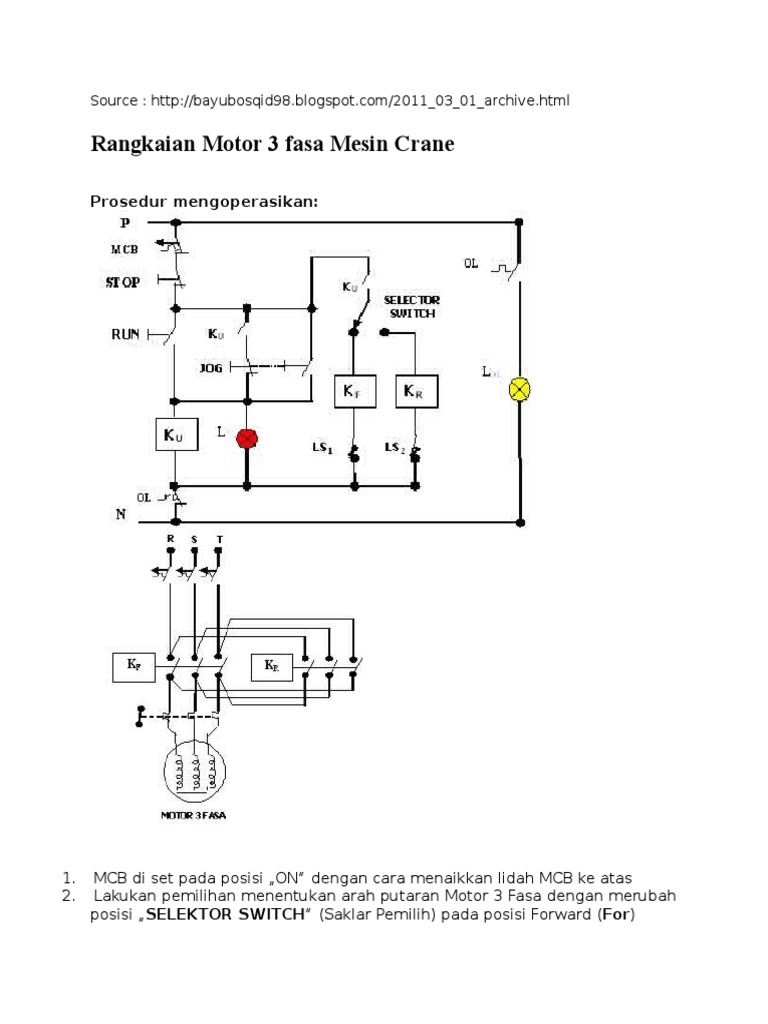 Rangkaian Kontrol Motor 3 Fasa | PDF