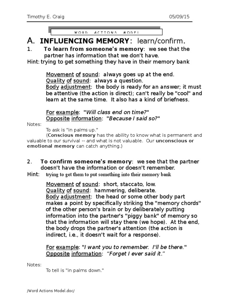 INFLUENCING MEMORY: Learn/confirm.: To Learn From Someone's Memory: We ...