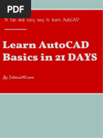 Download Learn AutoCAD Basics in 21 DAYS eBook by Andreea SN264769147 doc pdf