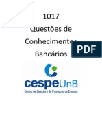 1017 - Questoes CESPE - Conhecimentos bancarios.pdf