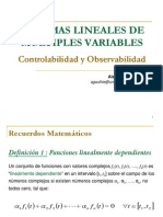 Controlabilidad y Observabilidad