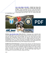 Bursa Pur Puran Bola Lazio Vs Inter Milan 11 Mei 2015