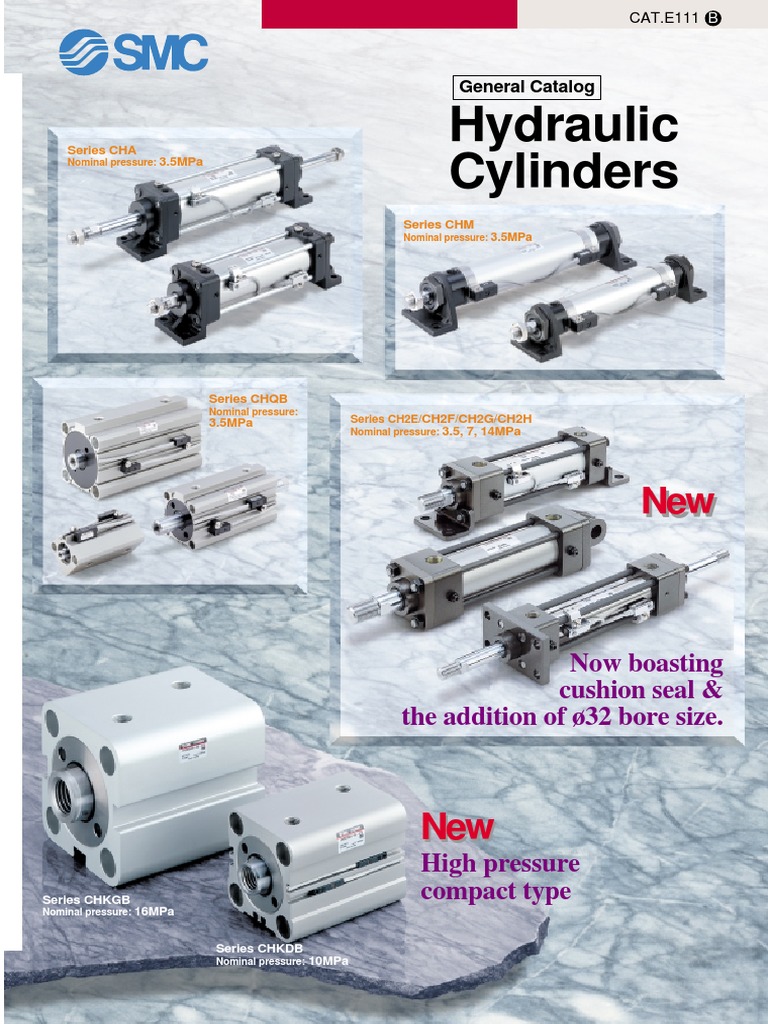 Hydraulic Cylinders Now boasting cushion seal & the addition of ø32