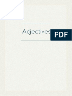 Morfosintaxis en Inglés: Adjectives