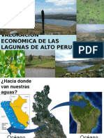 Valoración económica lagunas Alto Perú protege agua y biodiversidad
