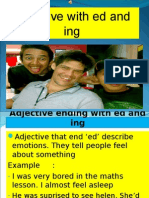 Adjective With Ed and Ing
