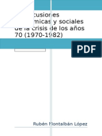 Repercusiones Sociales y Económicas de La Crisis de Los 70