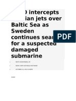 Russian Jets Caught Over Baltic