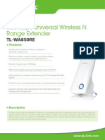 Tl-wa850re v1 Datasheet Eu