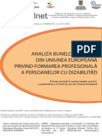 Analiza Bunelor Practici Din UE Privind Formarea Profesionala A Persoanelor Cu Dizabilitati